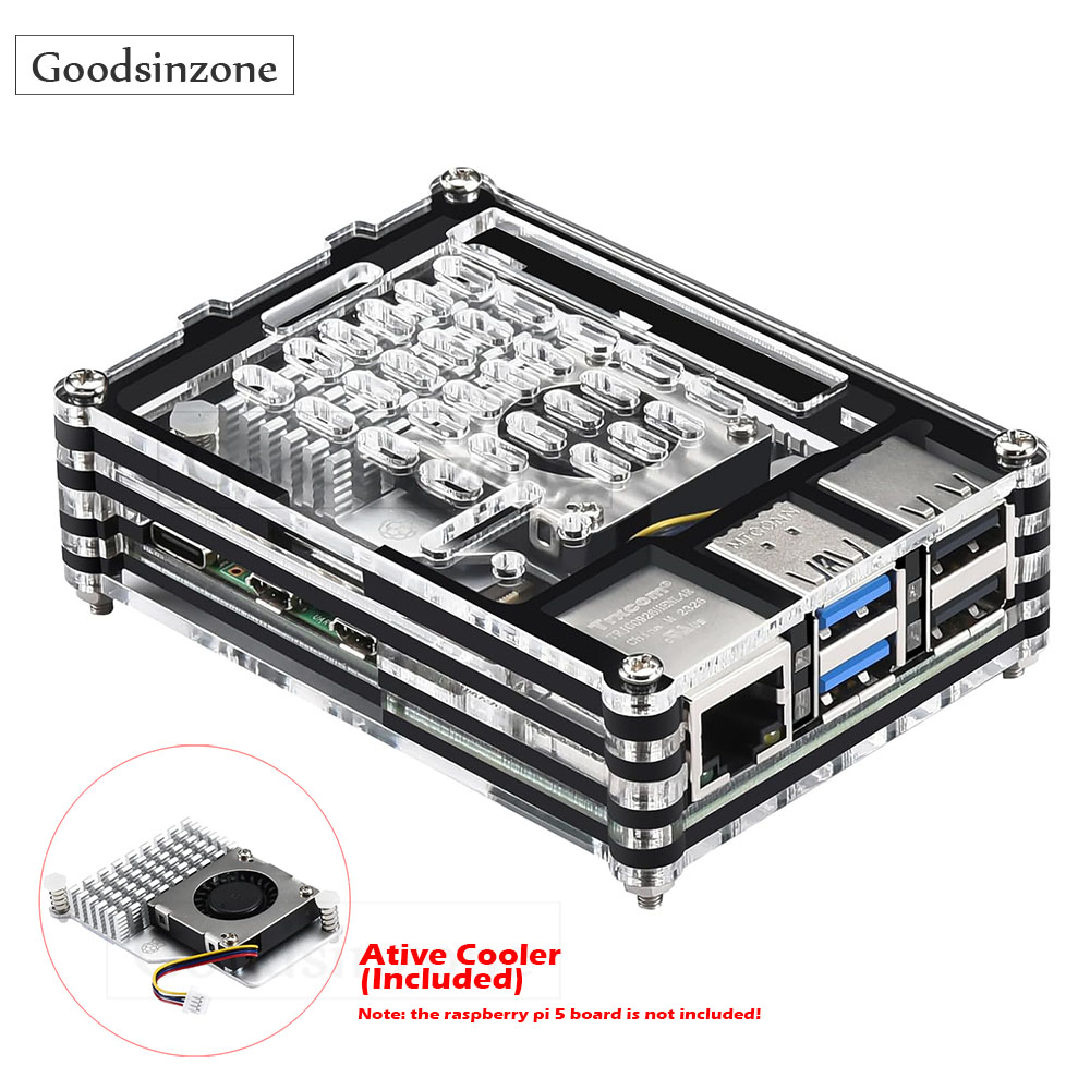 アクティブな冷却ファン,ヒートシンク付きのPCタワー,5 G - Raspberry Pi 5 8Gb Kit のレビューと価格